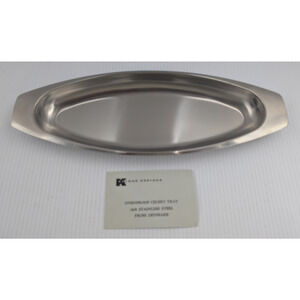 Kalmar 550 Danish Stainless Steel 18/8 Celery/Olives/Bread Serving Dish